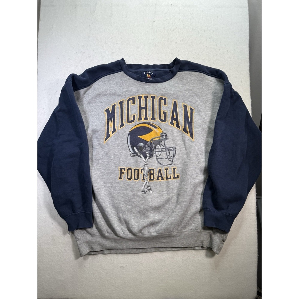 Vintage‎ Michigan Wolverines Crewneck Sweatshirt Mens XL NCAA College 90s